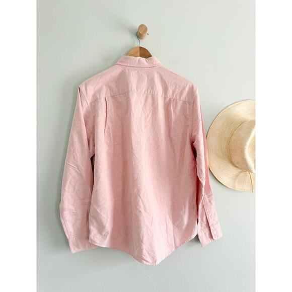 American Eagle | Classic Fit Oxford Button Down Shirt in  Coral Pink | Sz M - Picture 5 of 7